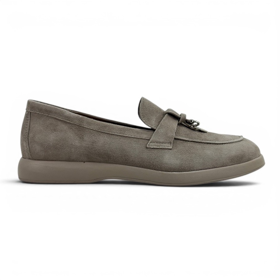 Женские Мокасини Натуральна шкіра VILANSI * V9004 BEIGE VELOUR